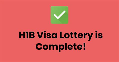 h1 visa lottery results